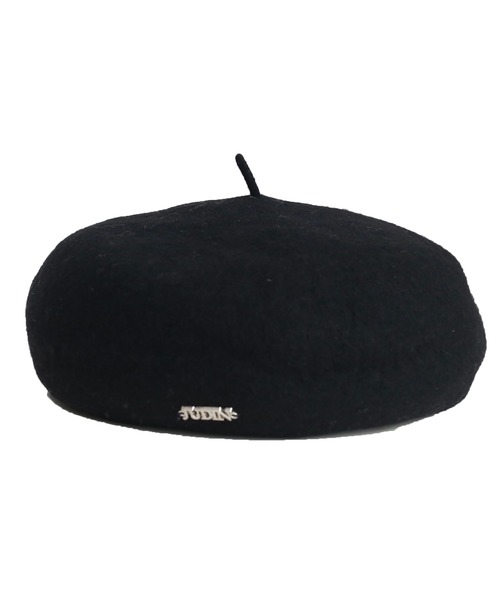 かむ様2点　ベレー帽　ジュディ　ニック VINTAGE PAINTED BERET(ONESIZE BLACK): ベレー｜帽子通販