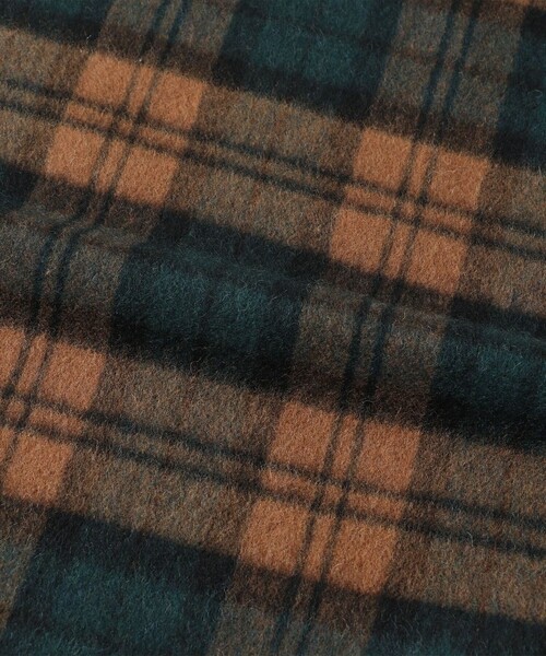 manipuri(マニプリ)の「<manipuri>チェックコンビマフラー(マフラー・レディース・ダークグリーン/ブラウン/レッド/ネイビー・FREE)」の11枚目の写真