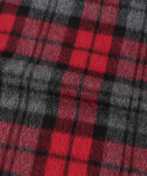 manipuri(マニプリ)の「<manipuri>チェックコンビマフラー(マフラー・レディース・ダークグリーン/ブラウン/レッド/ネイビー・FREE)」の16枚目の写真