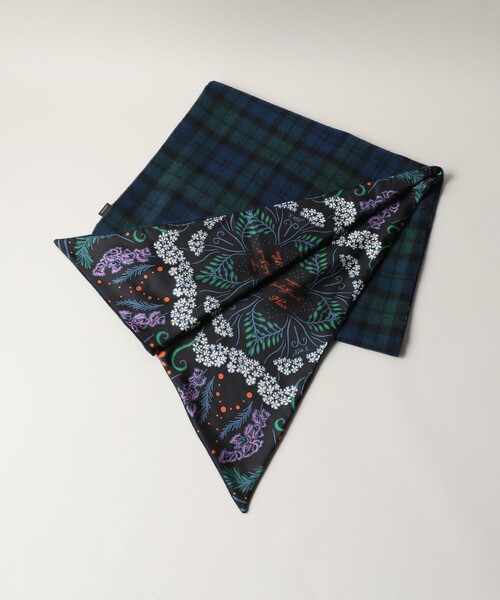 manipuri(マニプリ)の「<manipuri>チェックコンビマフラー(マフラー・レディース・ダークグリーン/ブラウン/レッド/ネイビー・FREE)」の19枚目の写真