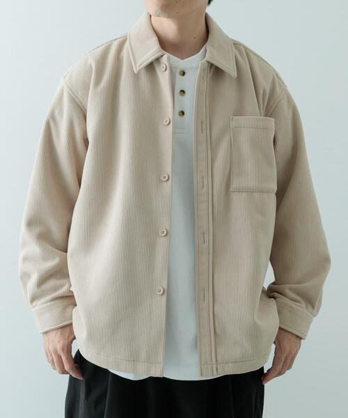 ITEMS URBANRESEARCH(アイテムズ アーバンリサーチ)の「裏フリースボンディングコーデュロイジャケット(その他アウター・メンズ・ライトベージュ/ブラック/ブラウン・LARGE/MEDIUM)」の5枚目の写真