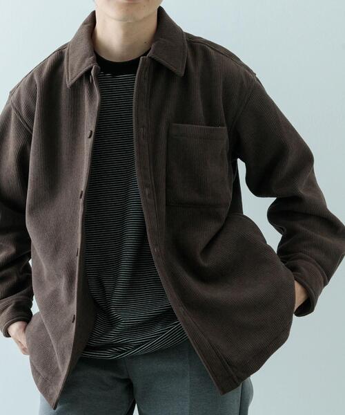 ITEMS URBANRESEARCH(アイテムズ アーバンリサーチ)の「裏フリースボンディングコーデュロイジャケット(その他アウター・メンズ・ライトベージュ/ブラック/ブラウン・LARGE/MEDIUM)」の18枚目の写真