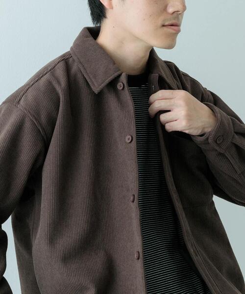 ITEMS URBANRESEARCH(アイテムズ アーバンリサーチ)の「裏フリースボンディングコーデュロイジャケット(その他アウター・メンズ・ライトベージュ/ブラック/ブラウン・LARGE/MEDIUM)」の19枚目の写真