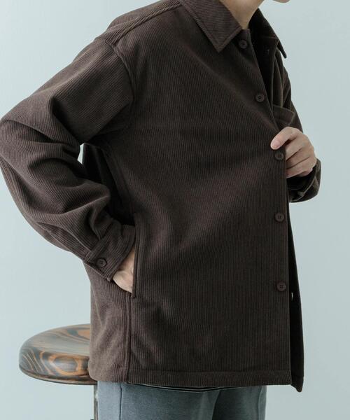 ITEMS URBANRESEARCH(アイテムズ アーバンリサーチ)の「裏フリースボンディングコーデュロイジャケット(その他アウター・メンズ・ライトベージュ/ブラック/ブラウン・LARGE/MEDIUM)」の20枚目の写真