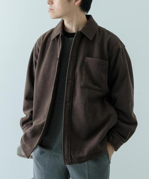 ITEMS URBANRESEARCH(アイテムズ アーバンリサーチ)の「裏フリースボンディングコーデュロイジャケット(その他アウター・メンズ・ライトベージュ/ブラック/ブラウン・LARGE/MEDIUM)」の21枚目の写真