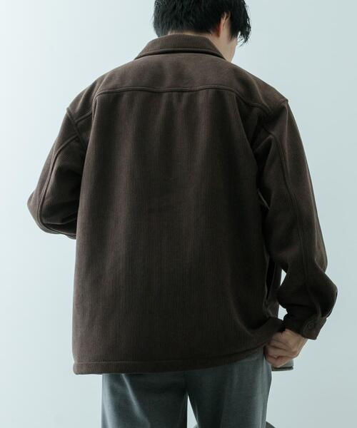 ITEMS URBANRESEARCH(アイテムズ アーバンリサーチ)の「裏フリースボンディングコーデュロイジャケット(その他アウター・メンズ・ライトベージュ/ブラック/ブラウン・LARGE/MEDIUM)」の22枚目の写真