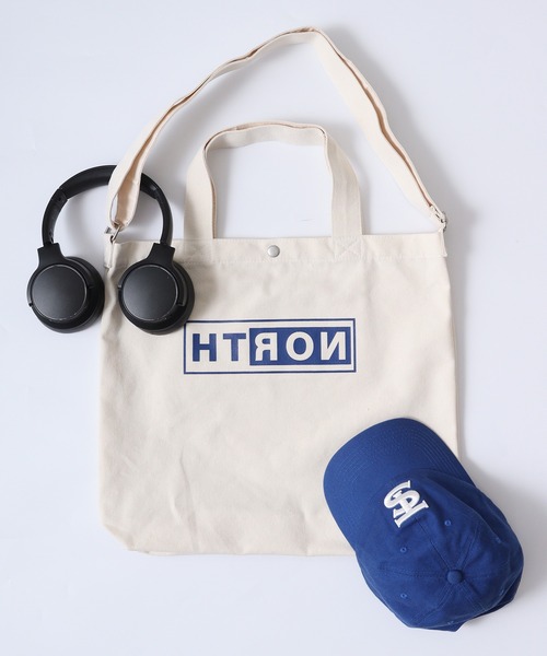 ボックス＆ストリートロゴ キャンバス2WAYトートバッグ