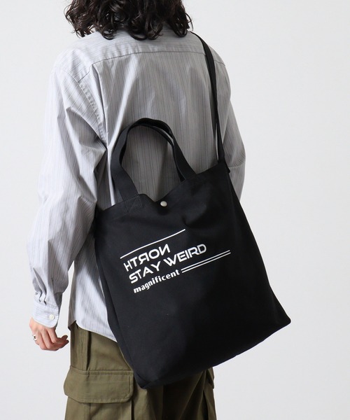 ボックス＆ストリートロゴ キャンバス2WAYトートバッグ