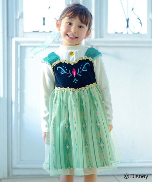 ANY(エニィ)の「【ディズニー/FROZEN】なりきりワンピース(ワンピース・キッズ・サックスブルー系/ブルー系・130/120/110/100/90)」の2枚目の写真
