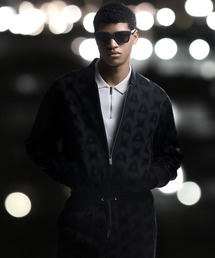 ARMANI EXCHANGE | 【A|X アルマーニ エクスチェンジ】オールオーバーフロックロゴ　ジップアップスウェットシャツ(スウェット)
