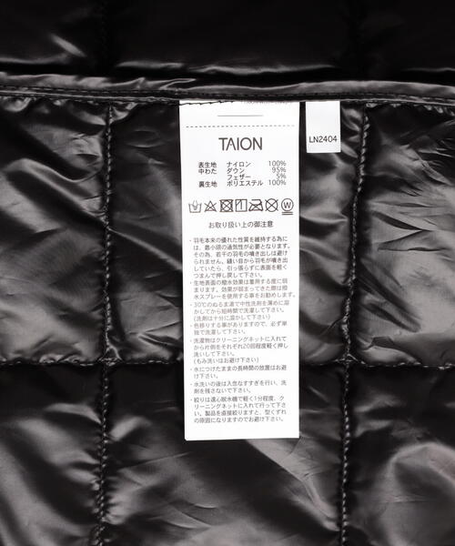 TAION(タイオン)の「TAION/タイオン/ベーシック Vネック ロングダウンベスト(TAION-W001-LONG)(ダウンベスト・レディース・ブラック/ホワイト系2・M/S/L)」の8枚目の写真