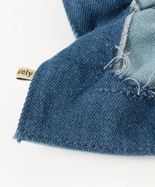 BEAMS BOY(ビームスボーイ)の「maturely / デニム リペア スクエア シュシュ(シュシュ・レディース・ブルー系その他4・ONE SIZE)」の6枚目の写真