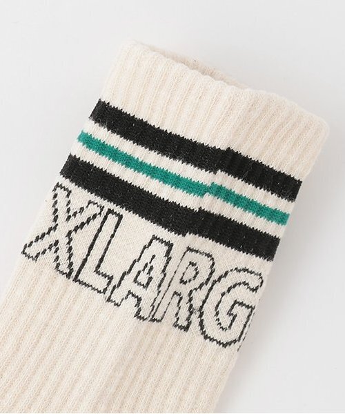 XLARGE KIDS(エクストララージキッズ)の「ライン入りスラブソックス(ソックス/靴下・キッズ・グレー/アイボリー・15-17cm/17-19cm/19-21cm)」の10枚目の写真