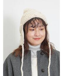 Samansa Mos2 | 【消臭効果】ぽこぽこ耳当てニット帽(ハット)