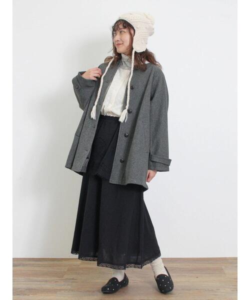 Samansa Mos2(サマンサ モスモス)の「ぽこぽこ耳当てニット帽(ハット・レディース・オフホワイト/モカ・F)」の15枚目の写真