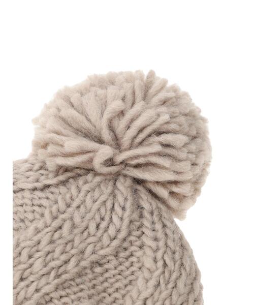 Samansa Mos2(サマンサ モスモス)の「ぽこぽこ耳当てニット帽(ハット・レディース・オフホワイト/モカ・F)」の19枚目の写真