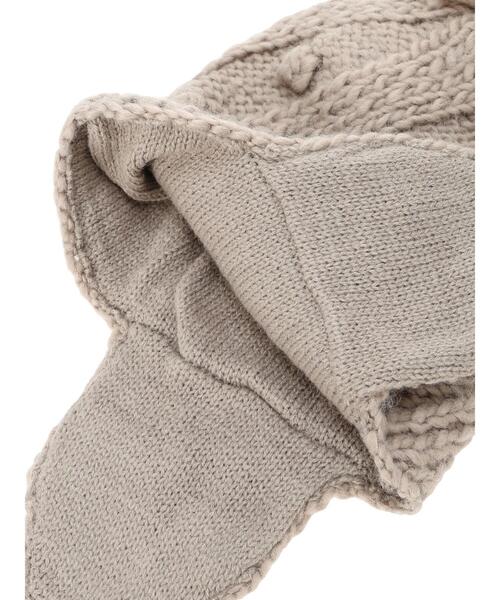 Samansa Mos2(サマンサ モスモス)の「ぽこぽこ耳当てニット帽(ハット・レディース・オフホワイト/モカ・F)」の22枚目の写真