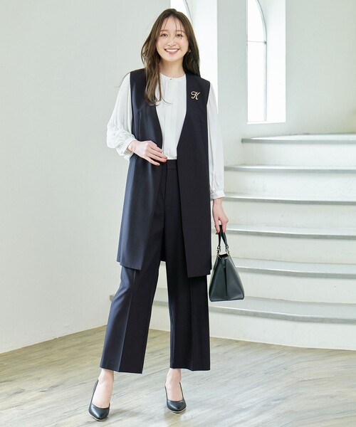 【洗濯機可/ストレッチ/セットアップ可】イージーケアストレッチジレ（ベスト）｜any Fam（エニィファム）