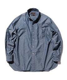 BEAMS PLUS | 小紋柄 クラシックフィット ボタンダウンシャツ インディゴ(シャツ/ブラウス)