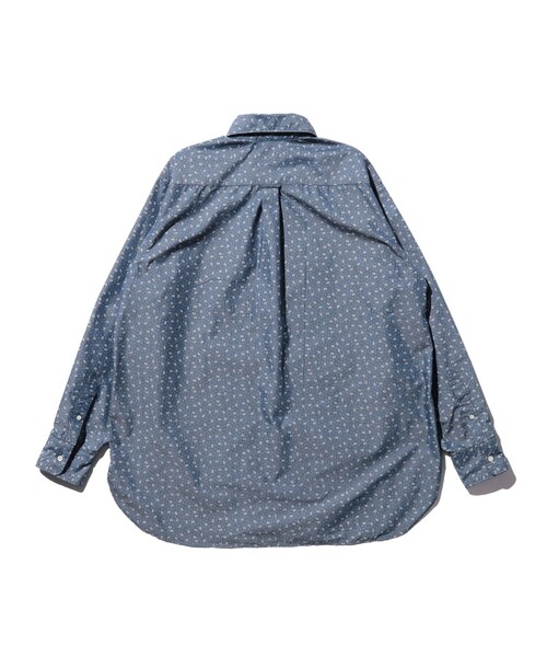 BEAMS PLUS(ビームスプラス)の「小紋柄 クラシックフィット ボタンダウンシャツ インディゴ(シャツ/ブラウス・メンズ・インディゴブルー・XL/L/M/S)」の11枚目の写真