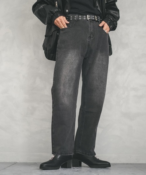 パンツ +DEINET+ VINTAGE WASHED DENIM IN BLACK KDPDL4ZC111 Rick Owens DRKSHDW Geth Jeans - Made In Japan 16oz Black