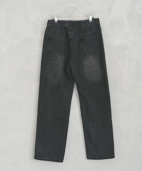 [MLB] W's Detroit Wide Denim Pants ★大人気★ MLB MLB 한남 여성 메가그램 빈티지 와이드 데님팬츠 뉴욕양키스
