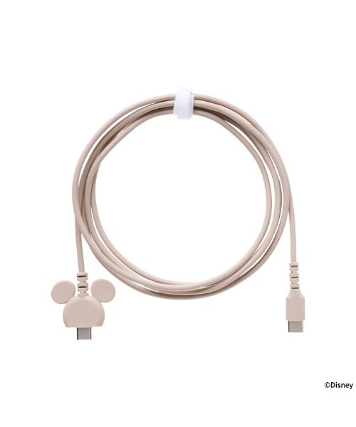 Hamee（ハミィ）の「ディズニーキャラクター USB 2.0 CABLE TYPE-C to TYPE-C 1.5m 充電ケーブル (ミッキーアイコン)（スマホグッズ・レディース・ブルー系その他/ベビーピンク/ブラック/ベージュ・FREE）」の20枚目の写真