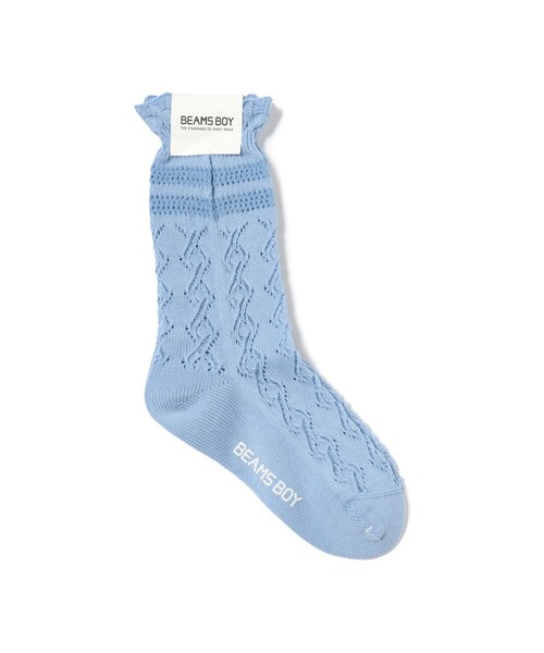 BEAMS BOY（ビームスボーイ）の「レース スポーツ ソックス（ソックス/靴下・レディース・ピンク/ホワイト/サックスブルー/ブラック・ONE SIZE）」の3枚目の写真