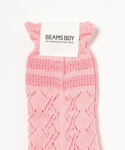 BEAMS BOY（ビームスボーイ）の「レース スポーツ ソックス（ソックス/靴下・レディース・ピンク/ホワイト/サックスブルー/ブラック・ONE SIZE）」の5枚目の写真