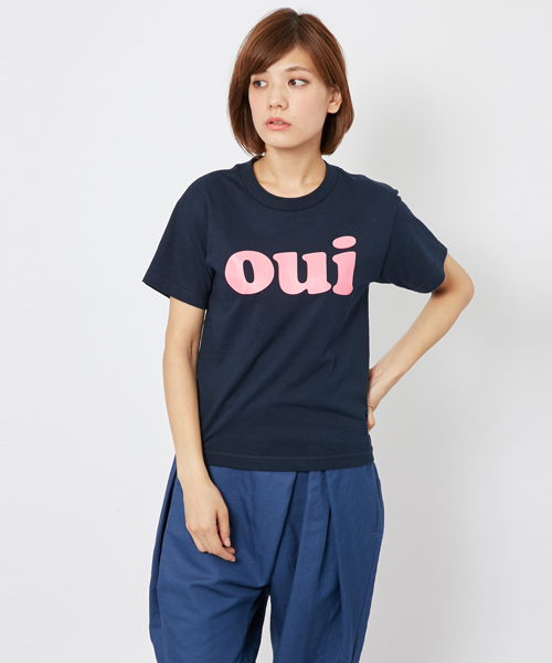 MILKFED.(ミルクフェド)の「S/S TEE oui 20th(Tシャツ/周年/限定)(Tシャツ/カットソー・レディース・ホワイト/ブラック/ネイビー/レッド・SMALL/MEDIUM)」の5枚目の写真