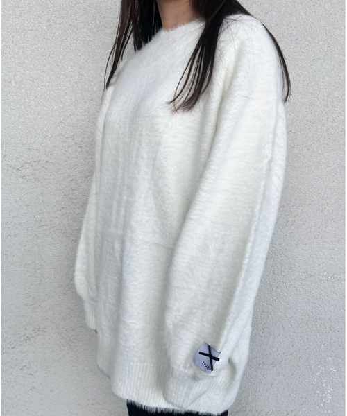 ニット セーター BIG SHAGGY KNIT/ビッグシャギースカート レディース hugi ニット セーター BIG SHAGGY KNIT/ビッグシャギースカート