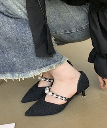 Lace Ladies（レースレディース）の「パールライン サイド オープン ピンヒール パンプス（パンプス）」