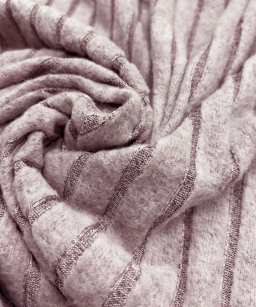 PRIVATE  BEACH（プライベートビーチ）の「2点セットルームウェア ストライプ起毛シャツ＆パンツ（ルームウェア/パジャマ・レディース・ブルー/パープル/グリーン・FREE）」の7枚目の写真