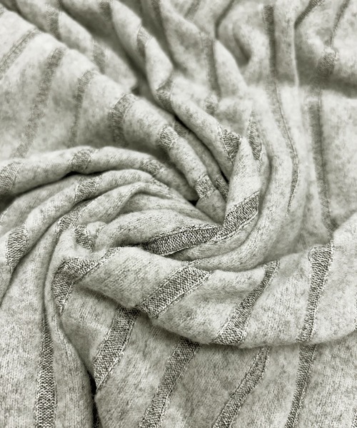 PRIVATE  BEACH（プライベートビーチ）の「2点セットルームウェア ストライプ起毛シャツ＆パンツ（ルームウェア/パジャマ・レディース・ブルー/パープル/グリーン・FREE）」の12枚目の写真