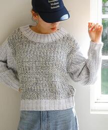 URBAN RESEARCH Sonny Label | ミックスカラーニットプルオーバー(ニット/セーター)