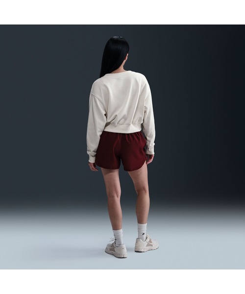 NIKE（ナイキ）の「ナイキ NIKE ナイキ  NSW PHNX FLC CROP VNECK L/S トップ（スウェット・レディース・サックスブルー/ブラウン/ライトベージュ・M/L）」の15枚目の写真