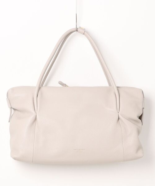 CHRISTIAN VILLA(クリスチャンヴィラ)の「【CHRISTIAN VILLA】シュリンクレザーベーシックハンドバッグ(Q56338)(ハンドバッグ・レディース・ベージュ/アイボリー・ALL)」の2枚目の写真