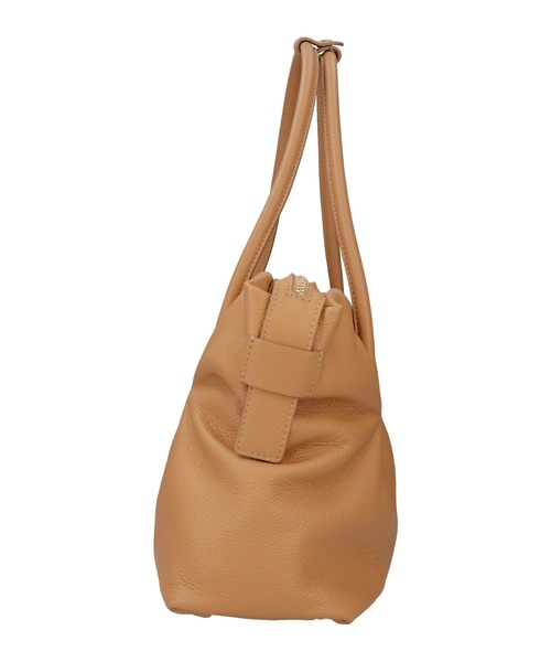 CHRISTIAN VILLA(クリスチャンヴィラ)の「【CHRISTIAN VILLA】シュリンクレザーベーシックハンドバッグ(Q56338)(ハンドバッグ・レディース・ベージュ/アイボリー・ALL)」の3枚目の写真