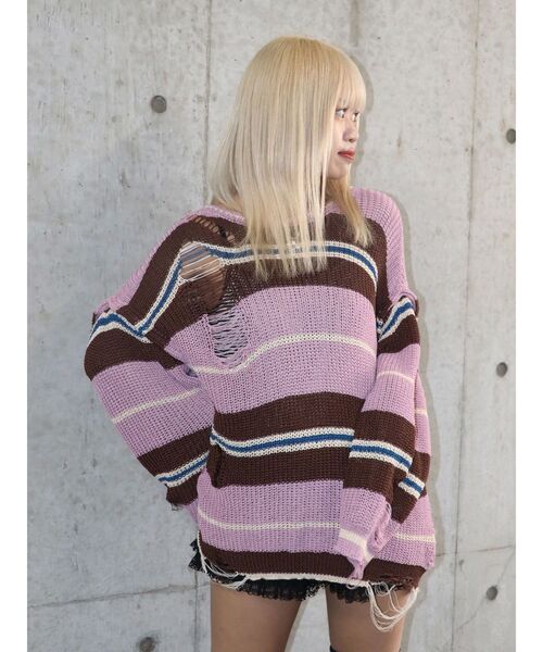 マルチWAYダメージニット（ニット/セーター）｜jouetie（ジュエティ） 6,811円