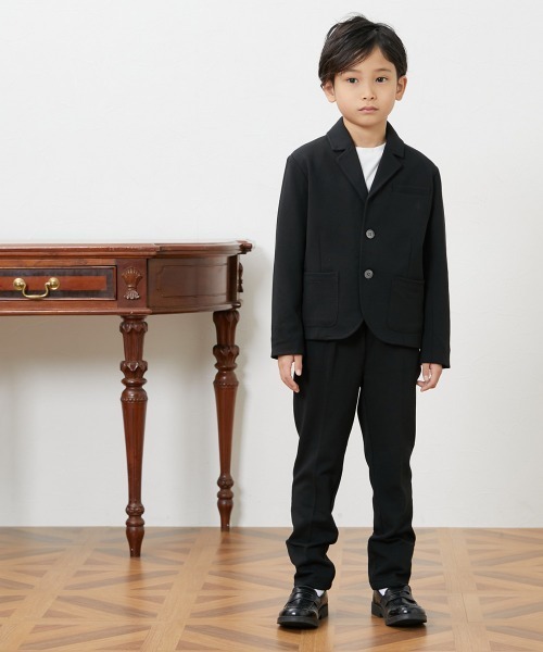 QUNTSTYLE(キュントスタイル)の「カットソーセットアップスーツ2点セット (110~170cm)(スーツセット・キッズ・ブラック・170/160/150/140/130/120/110)」の9枚目の写真