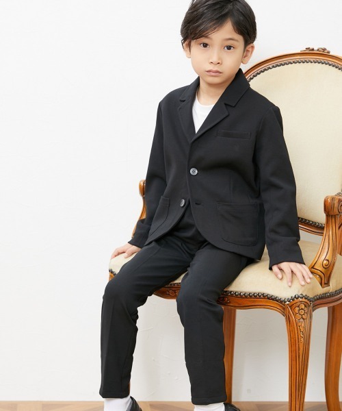 QUNTSTYLE(キュントスタイル)の「カットソーセットアップスーツ2点セット (110~170cm)(スーツセット・キッズ・ブラック・170/160/150/140/130/120/110)」の8枚目の写真