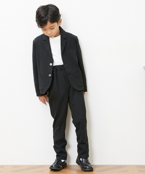 QUNTSTYLE(キュントスタイル)の「カットソーセットアップスーツ2点セット (110~170cm)(スーツセット・キッズ・ブラック・170/160/150/140/130/120/110)」の7枚目の写真