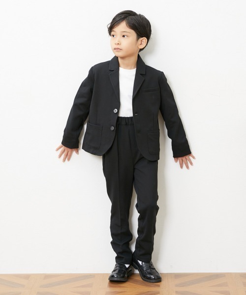 QUNTSTYLE(キュントスタイル)の「カットソーセットアップスーツ2点セット (110~170cm)(スーツセット・キッズ・ブラック・170/160/150/140/130/120/110)」の6枚目の写真