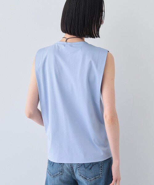 INDIVI(インディヴィ)の「【洗える】きれいめノースリーブトップス(Tシャツ/カットソー・レディース・ホワイト系その他3/サックスブルー/ダークオリーブ/ブラック/ホワイト/ブルーグリーン・40/38/05/15 /13/19)」の21枚目の写真