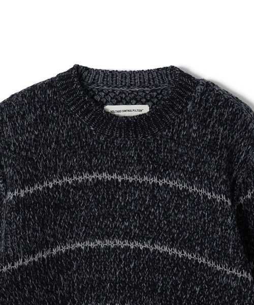VOLTAGE CONTROL FILTER（ヴォルテージコントロールフィルター）の「Voltage Control Filter(ヴォルテージ コントロール フィルター) Wool Border Knit Pullover / Black（ニット/セーター・レディース・ブラック・F）」の3枚目の写真