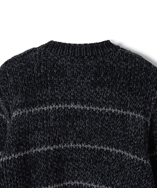VOLTAGE CONTROL FILTER（ヴォルテージコントロールフィルター）の「Voltage Control Filter(ヴォルテージ コントロール フィルター) Wool Border Knit Pullover / Black（ニット/セーター・レディース・ブラック・F）」の4枚目の写真