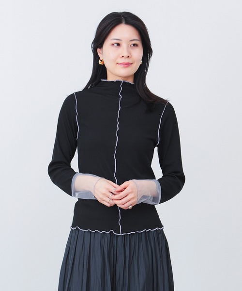 配色メロー リブ プルオーバー（Tシャツ/カットソー）｜BEAMS HEART  