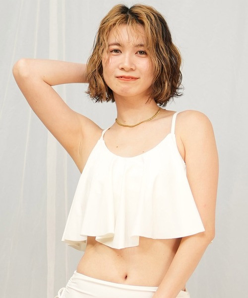 ビーチクイーン 水着 2024年新作】ロングスカラップニットビキニ【Beach Queen