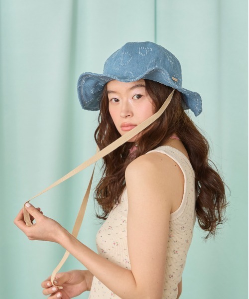 kaorinomori（カオリノモリ）の「kaorinomori リルハット リプル / カオリノモリ（ハット・レディース・ネイビー/ブルー・M/57.5cm）」の8枚目の写真