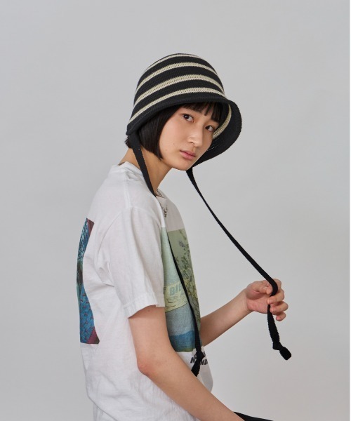 OVERRIDE（オーバーライド）の「OVERRIDE  COTTON THERMO BONNET BO / オーバーライド（ハット・レディース・ブラック/ブラウン・58cm）」の9枚目の写真